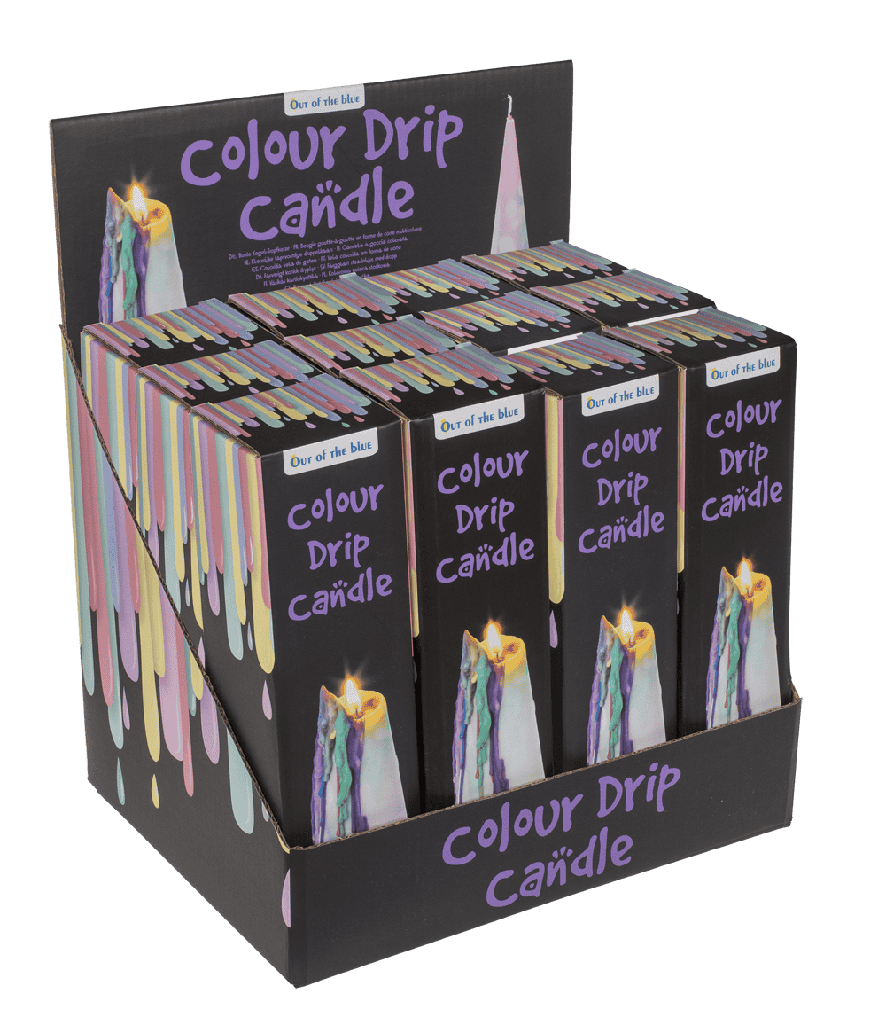 Cone drip candle, 20 x 5,5 cm,