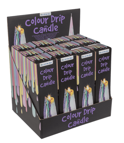 Cone drip candle, 20 x 5,5 cm,