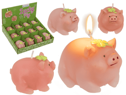 Bougie, Cochon avec trèfle,