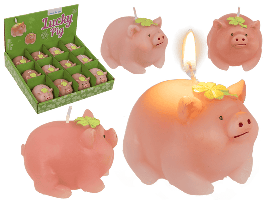 Bougie, Cochon avec trèfle,