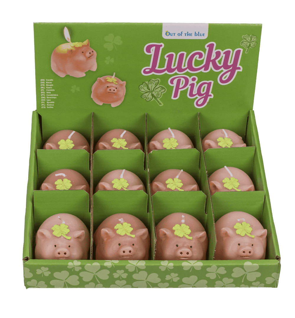 Bougie, Cochon avec trèfle,