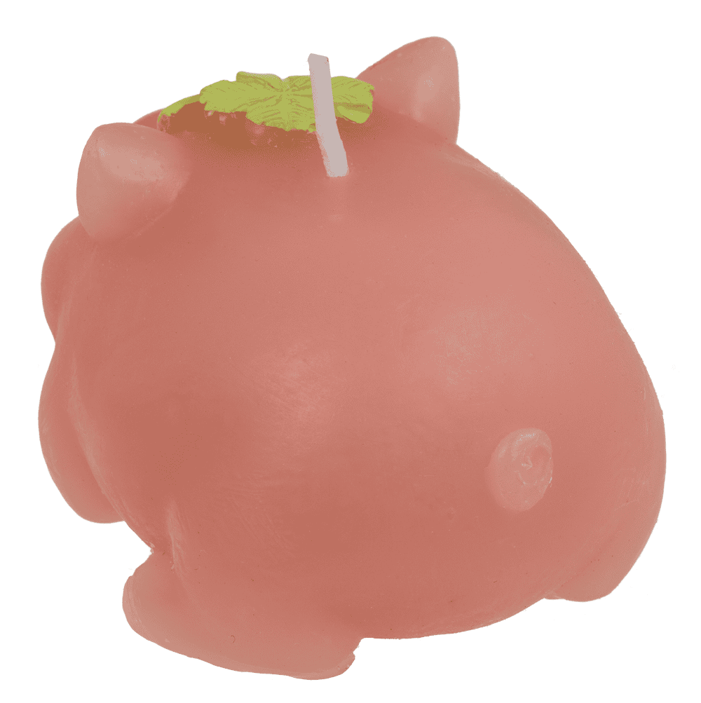 Bougie, Cochon avec trèfle,