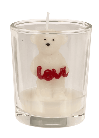 Kerze im Glas, Liebesbär,