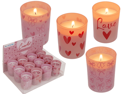 Candle in glass, Love,