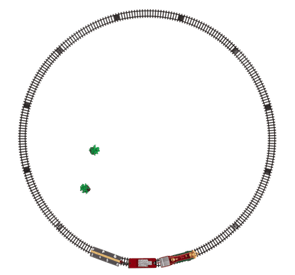 Xmas-train, Incl. rail circuit,