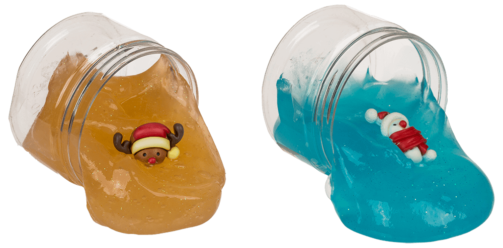 Glitter crystal modelling slime, Xmas, 130 g,