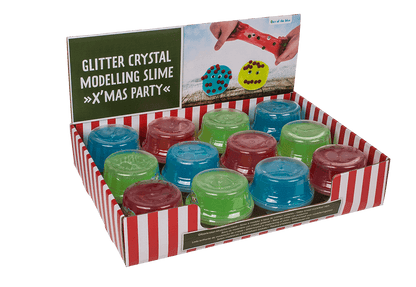 Glitter crystal modelling slime, Xmas Party,
