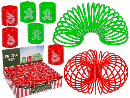 Christmas spiral, 3 x 3 cm, set of 6,