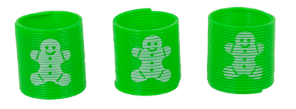 Christmas spiral, 3 x 3 cm, set of 6,