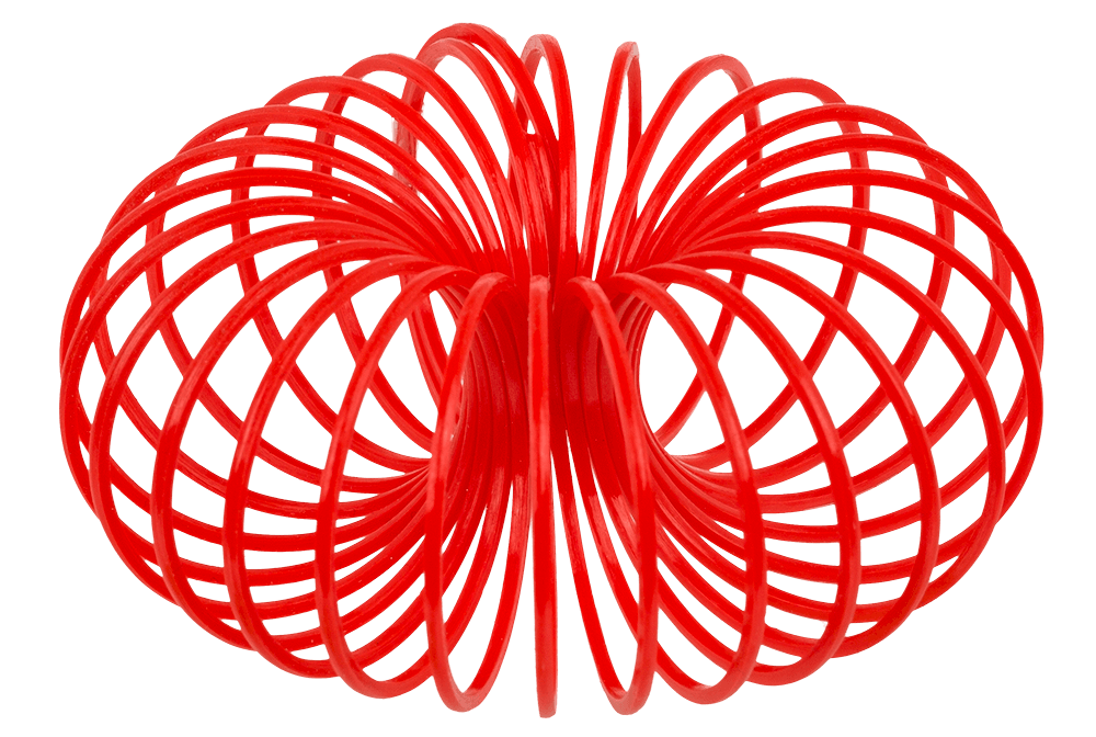 Christmas spiral, 3 x 3 cm, set of 6,