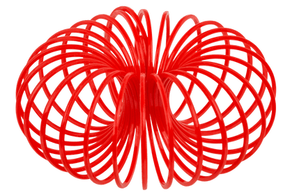 Christmas spiral, 3 x 3 cm, set of 6,