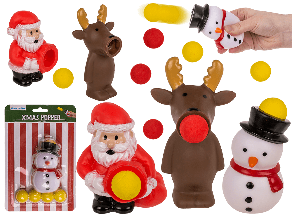 Xmas Poppers, 12 x 8cm, 3 assorted designs