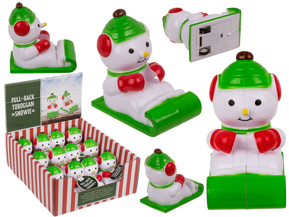 Pull-back toboggan, Snowie,