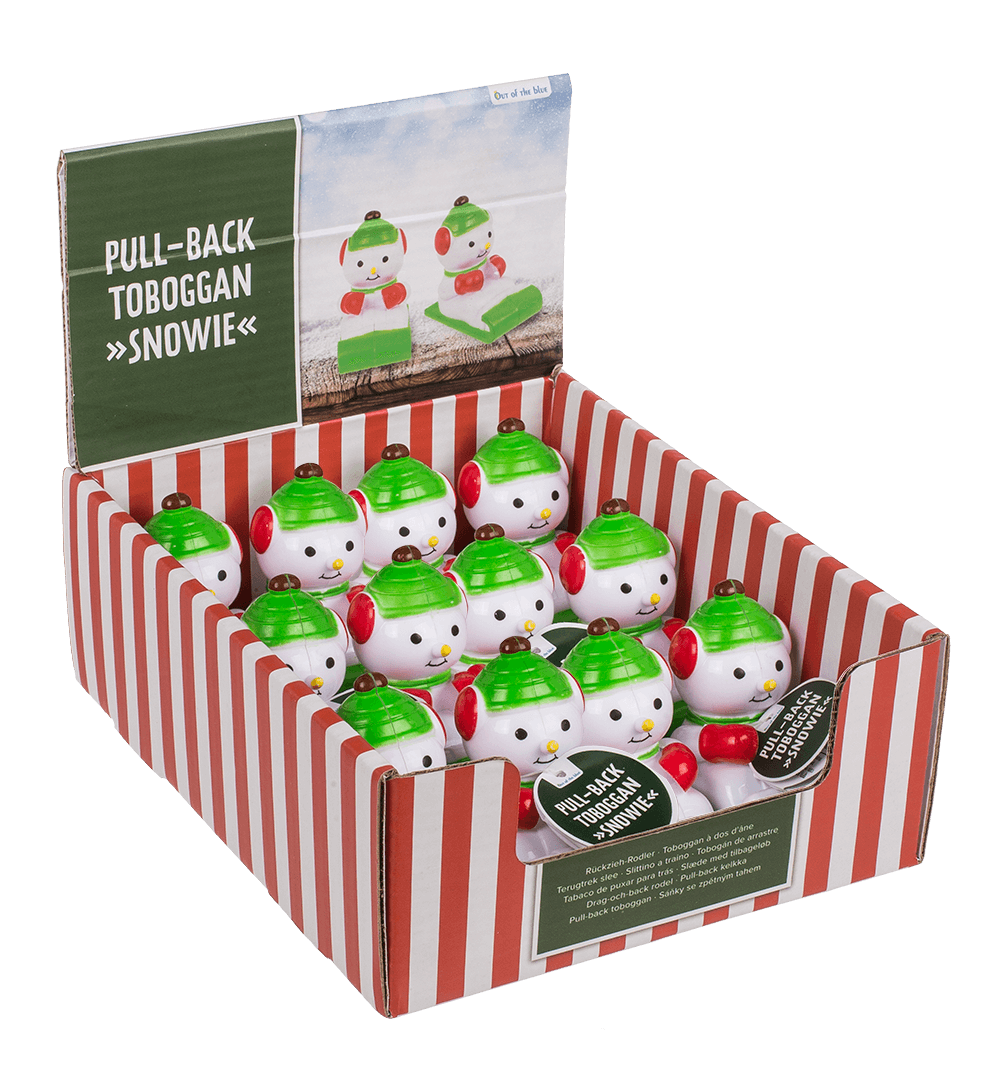 Pull-back toboggan, Snowie,