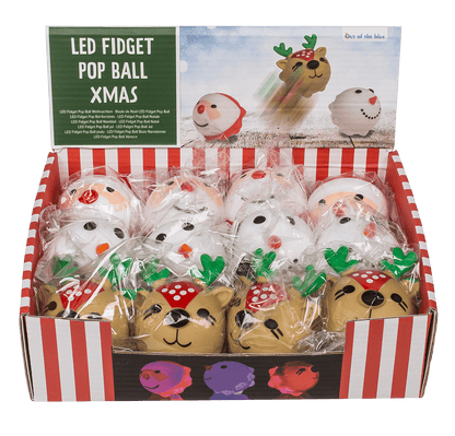 Squeeze-Pops, Xmas , with LED, incl 3 x LR41