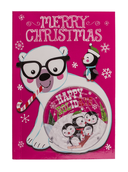 Gift card with ball game , Xmas,