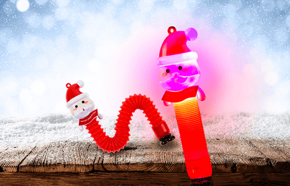 Stretch tube, Santa, with LED, incl. 3 x LR41