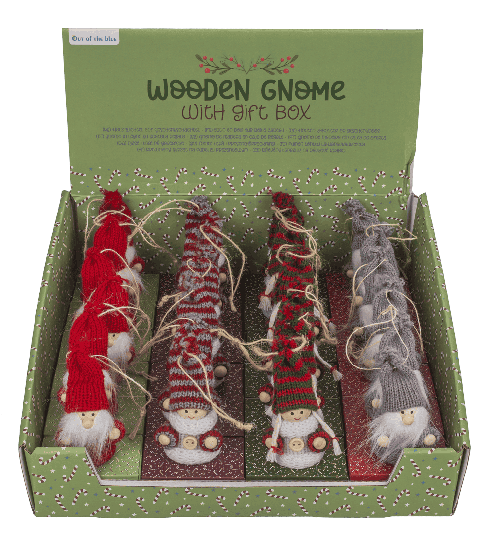 Wooden figurine with fabric cover,