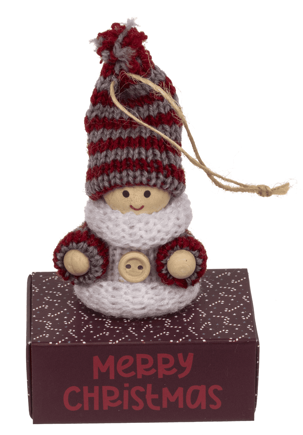 Wooden figurine with fabric cover,