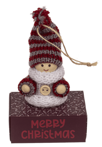 Wooden figurine with fabric cover,