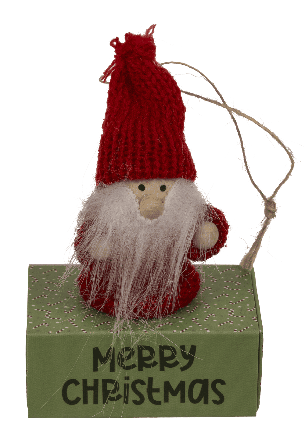 Wooden figurine with fabric cover,