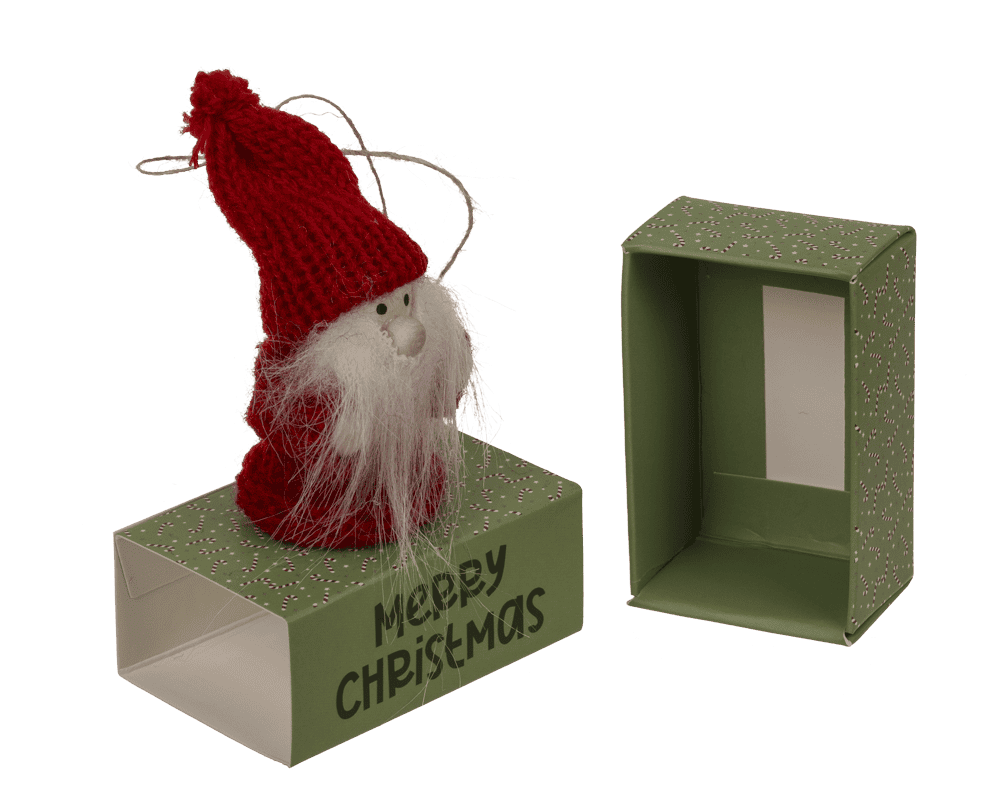 Wooden figurine with fabric cover,