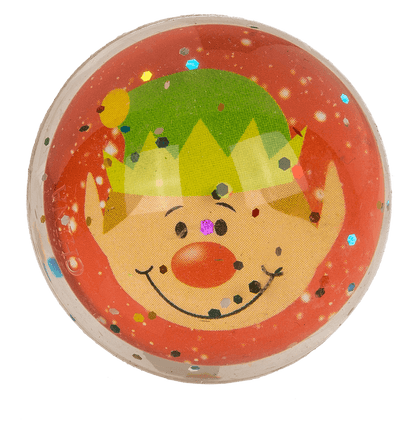 Glitter bouncing  ball, Joyful Xmas Jumpers, 4 cm,