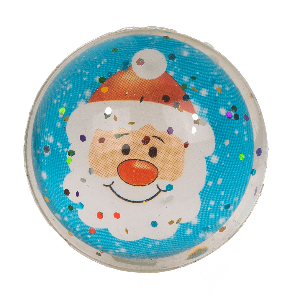 Glitter bouncing  ball, Joyful Xmas Jumpers, 4 cm,