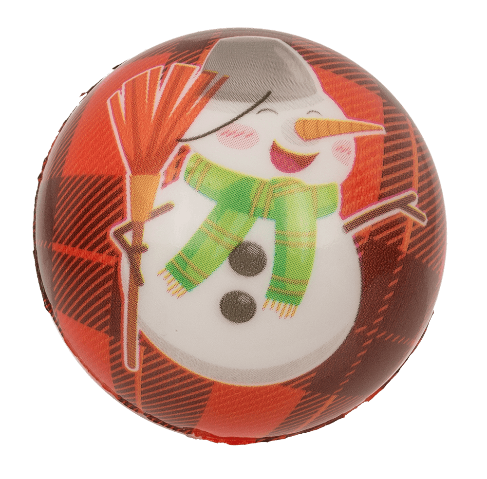 Squeeze ball, Santa's Crew, 6 cm, 4 assorted,