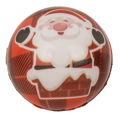 Squeeze ball, Santa's Crew, 6 cm, 4 assorted,