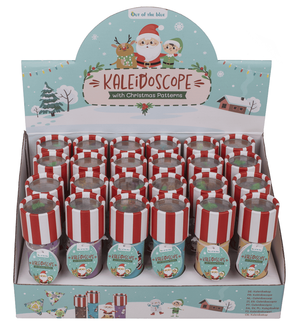 Christmas kaleidoscope, 13 x 4 cm, 4 assorted,