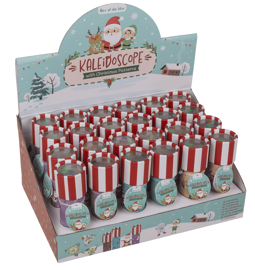 Christmas kaleidoscope, 13 x 4 cm, 4 assorted,