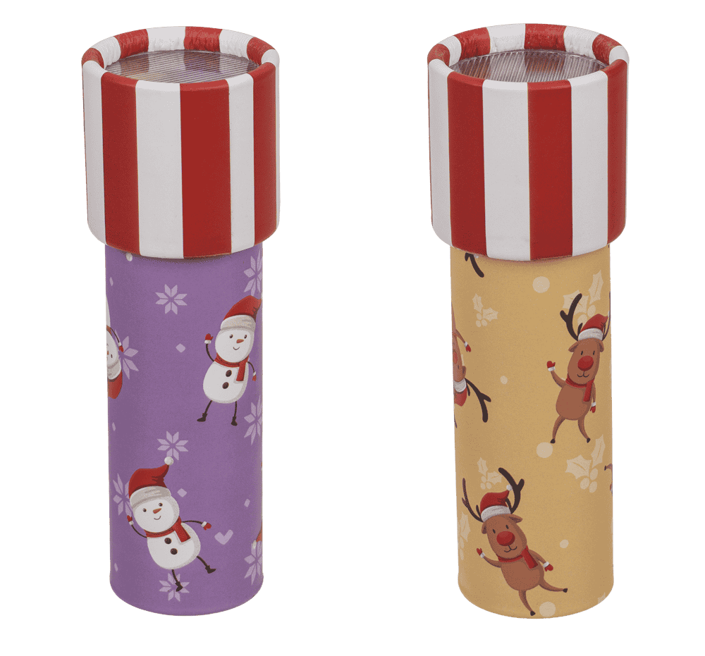 Christmas kaleidoscope, 13 x 4 cm, 4 assorted,