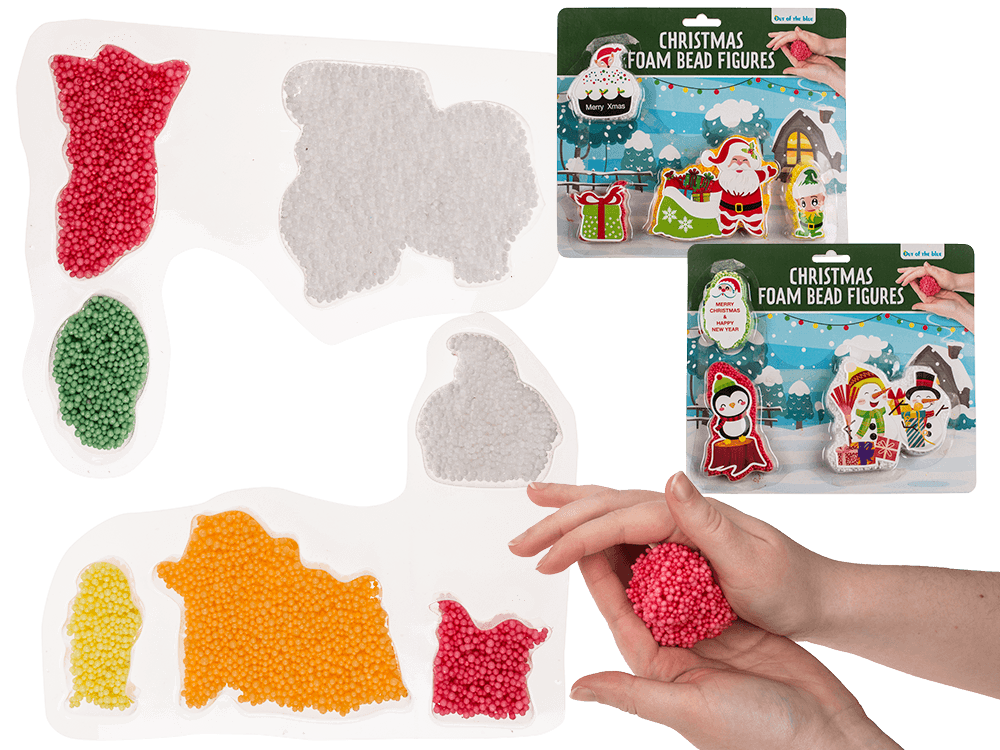 Christmas foam putty, set of 4,