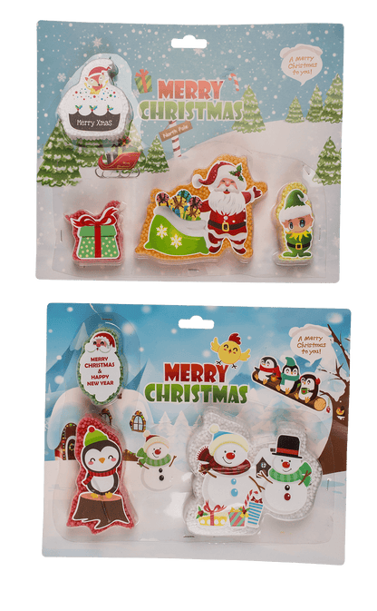 Christmas foam putty, set of 4,