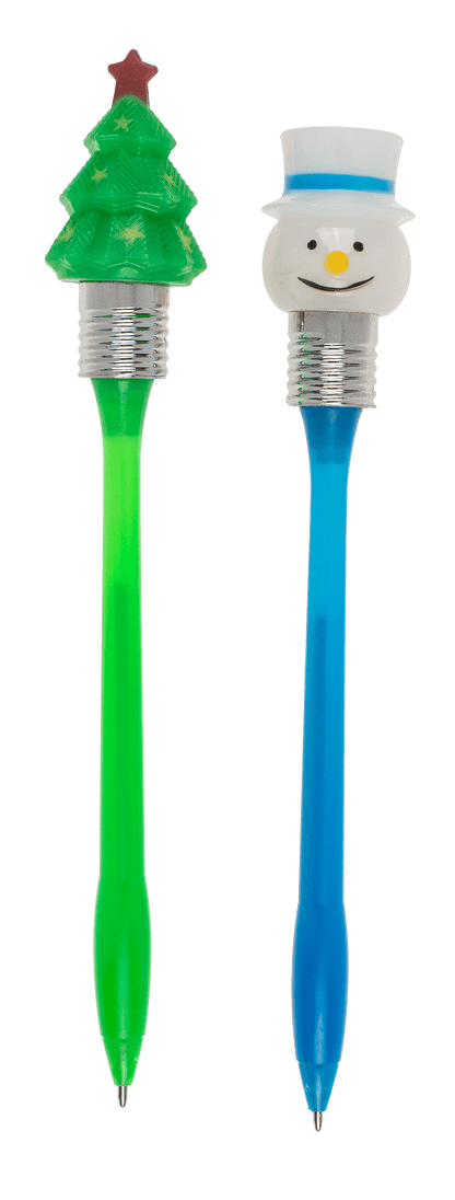 Pen with LED Christmas light motif,