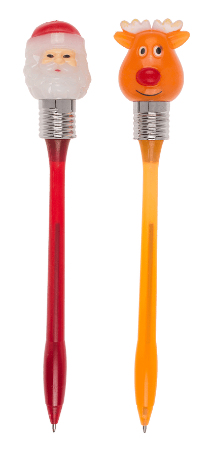 Pen with LED Christmas light motif,