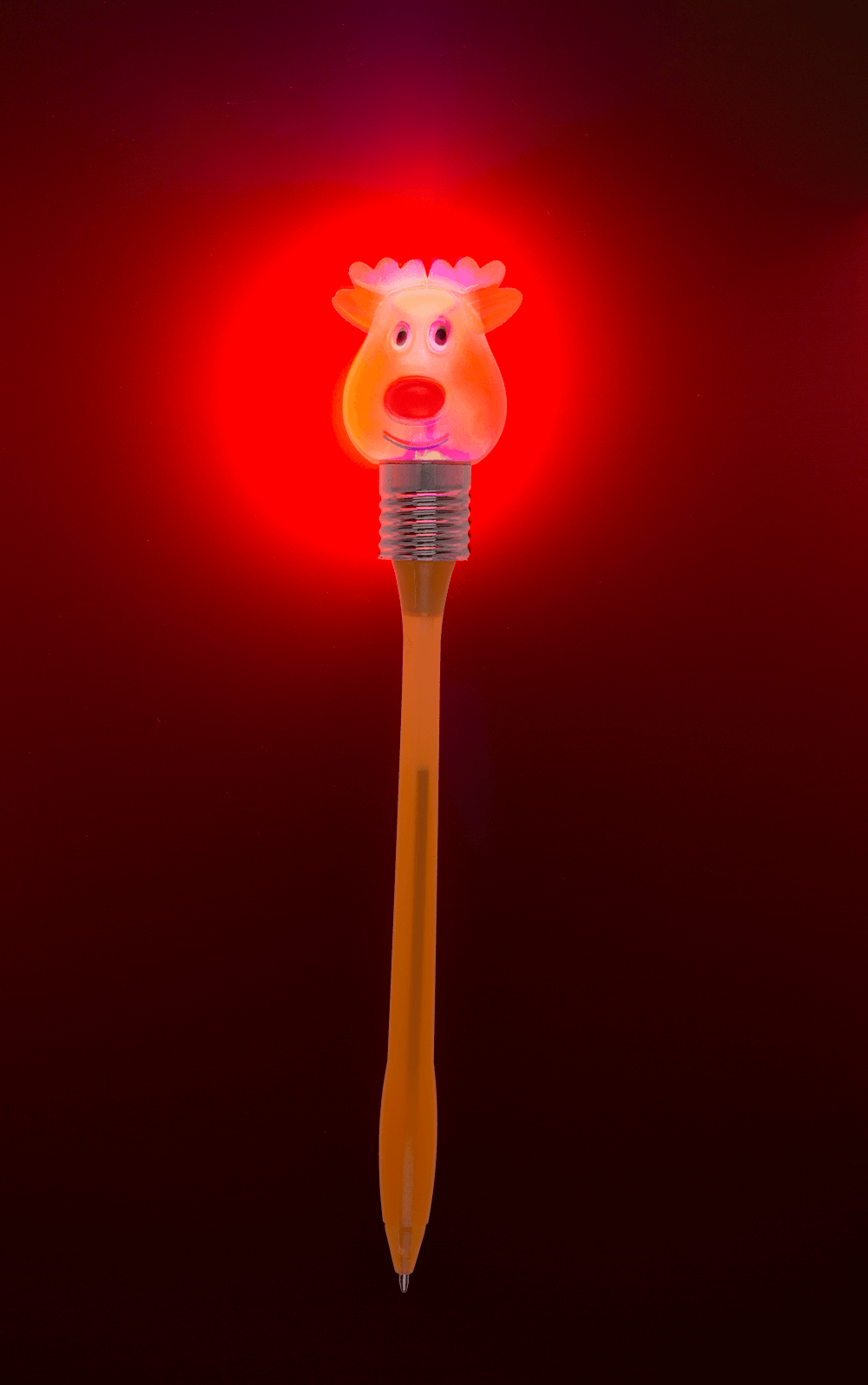 Pen with LED Christmas light motif,