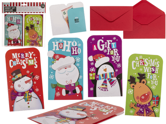 Money gift couvert with envelope, 16x9cm, set of 2