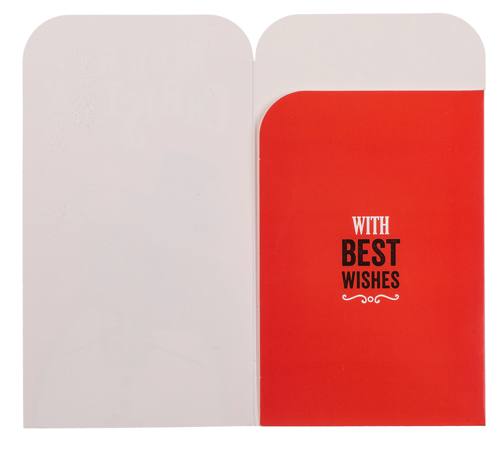 Money gift couvert with envelope, 16x9cm, set of 2