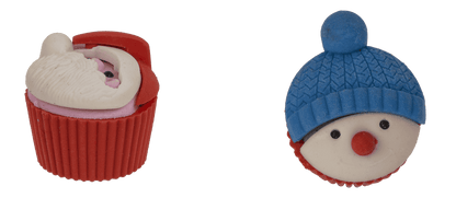 Christmas erasers "Collectibles", set of 5,