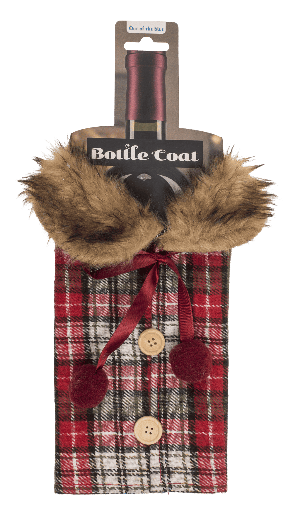 Bottle coat, fur collar,