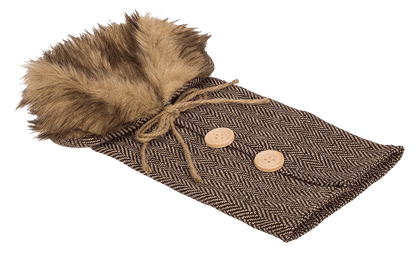 Bottle coat, fur collar,