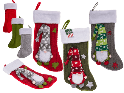 Jumbo fireplace socks, Gnome,