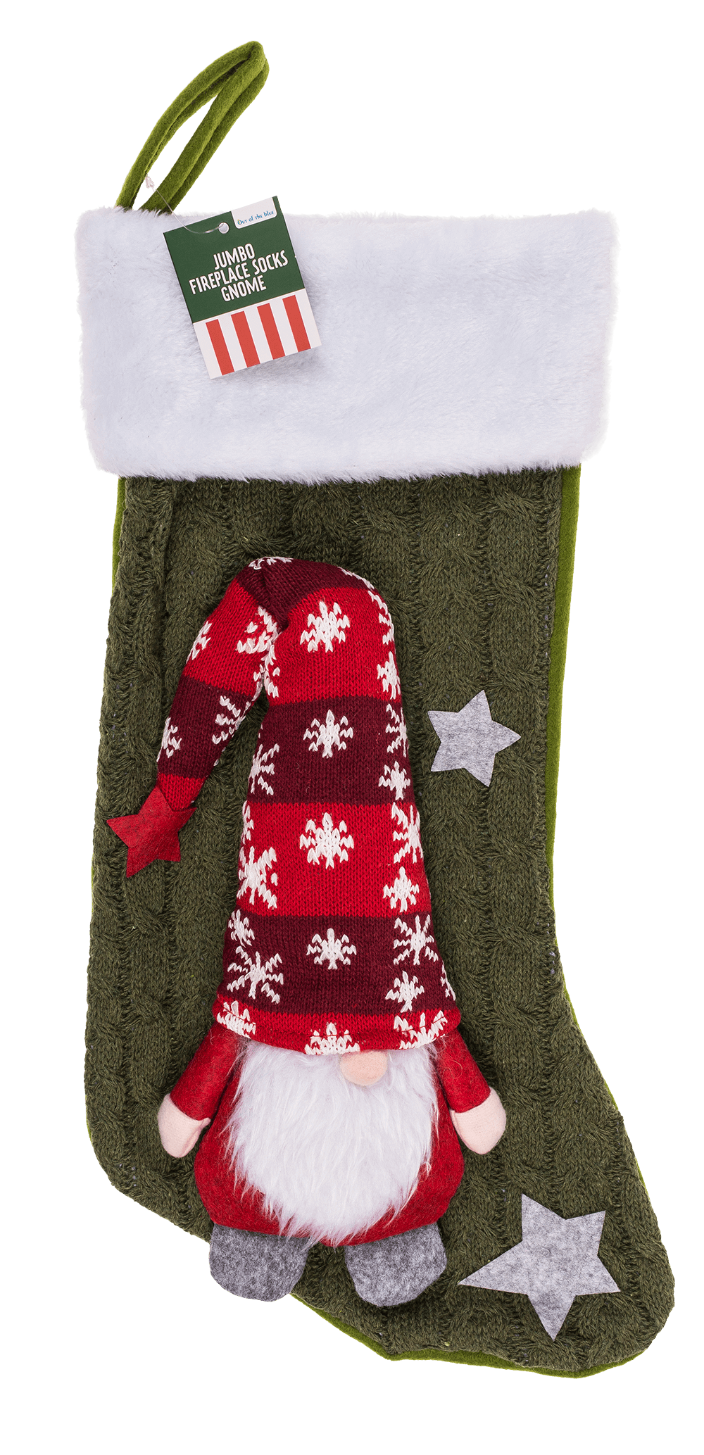 Jumbo fireplace socks, Gnome,