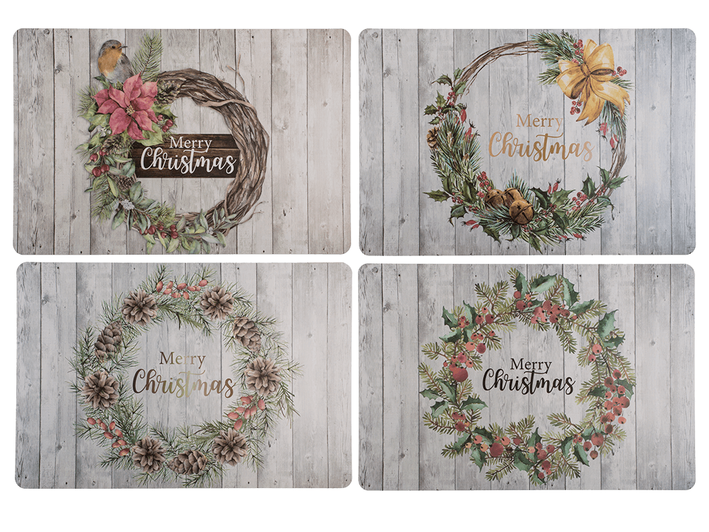 Polypropylen placemat; Cottage Christmas,