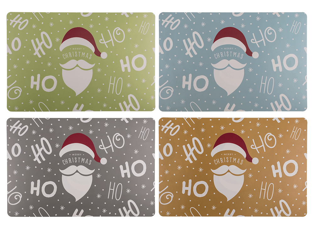 Polypropylen placemat, HO HO Santa,