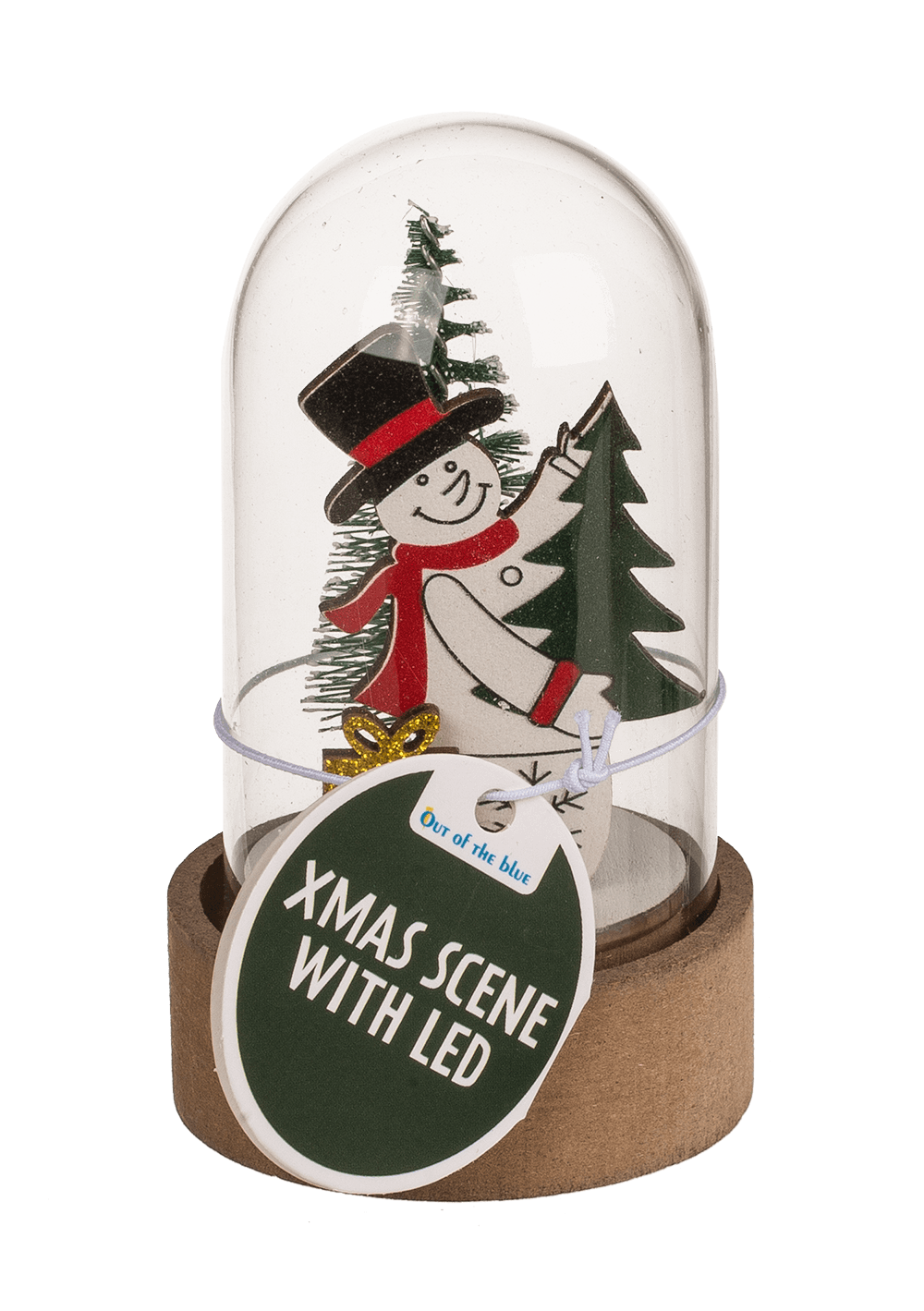 Mini christmas scene, Xmas Friends, with LED,