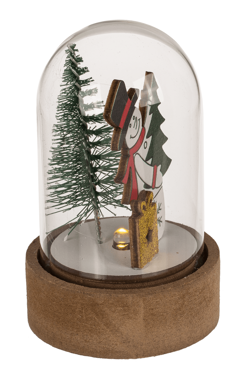 Mini christmas scene, Xmas Friends, with LED,