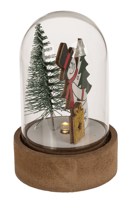 Mini christmas scene, Xmas Friends, with LED,